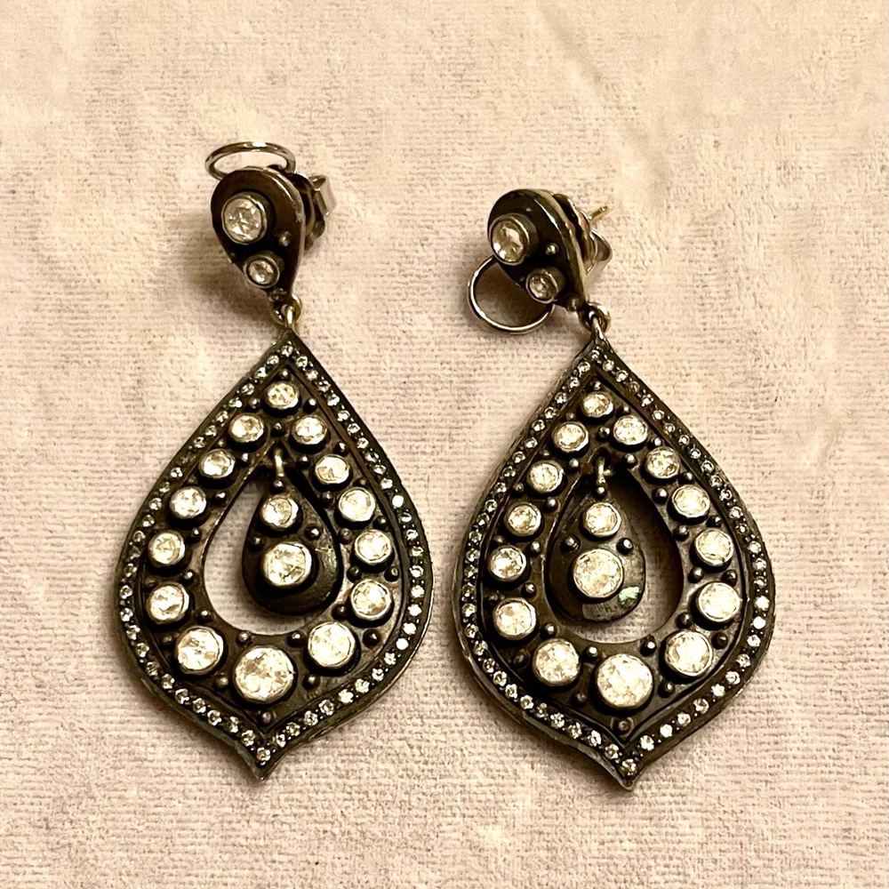 Elegant Silver Teardrop Earrings